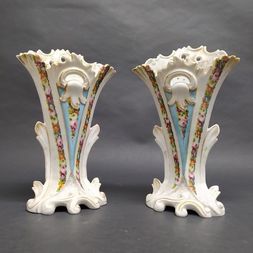 Pair hand painted - pair, of