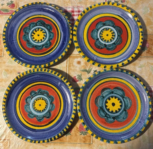 Piatti ceramica dipinti - in, a