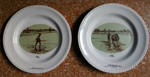 Piatti ceramica dipinti a - in,