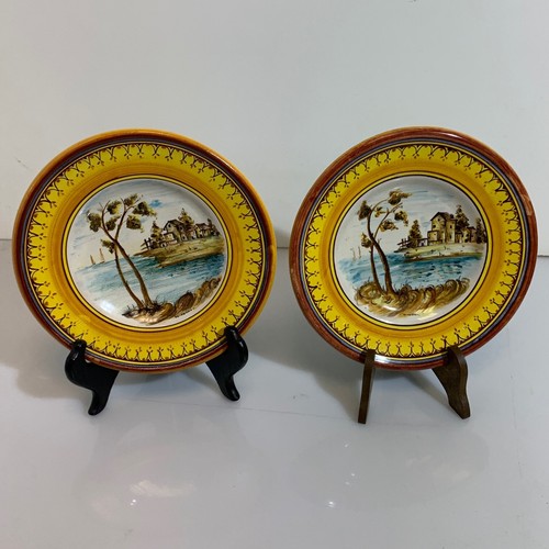 Coppia piatti ceramica - di,