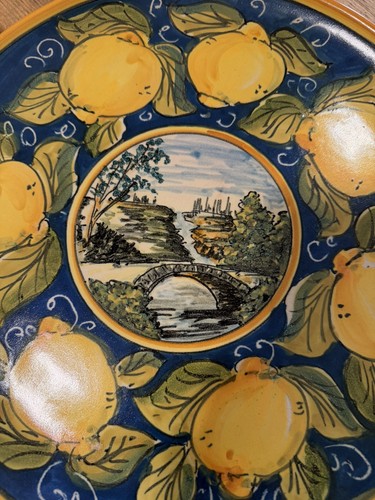 Piatto ceramica artistica - in,