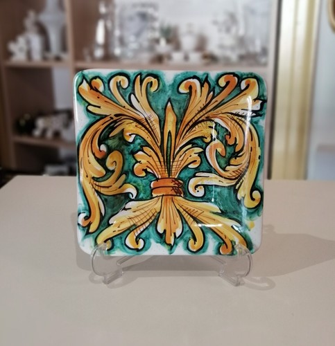 Piatto quadrato ceramica di - quadrato,