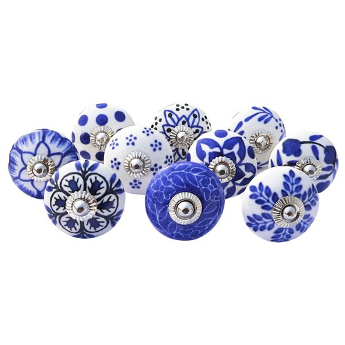 Set vintage blue - of, 10