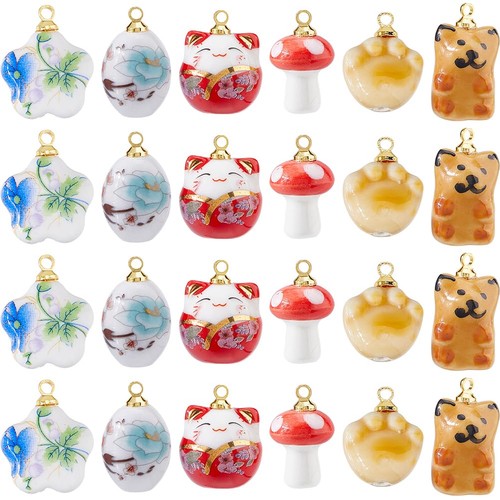 Styles ceramic charms - 6,